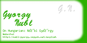 gyorgy nubl business card